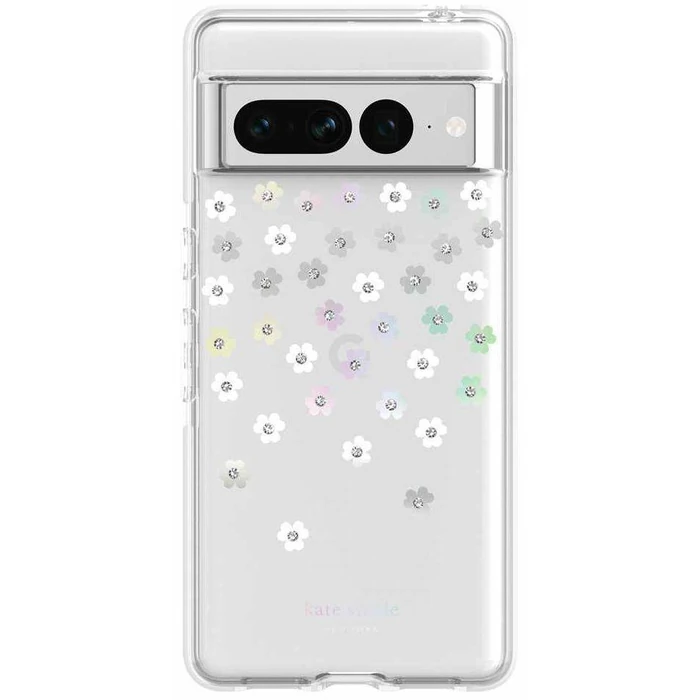 Kate Spade New York Defensive Hardshell Phone Case for Google Pixel 7 Pro - Scattered Flowers by Kate Spade - Refurbished - Brand New condition - US$13.43