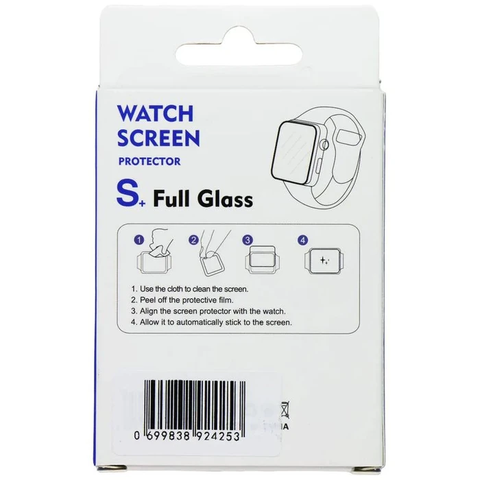 LITO S+ Full Glass Screen Protector for Apple Watch Ultra (49mm) - Clear/Black by LITO - Image 2