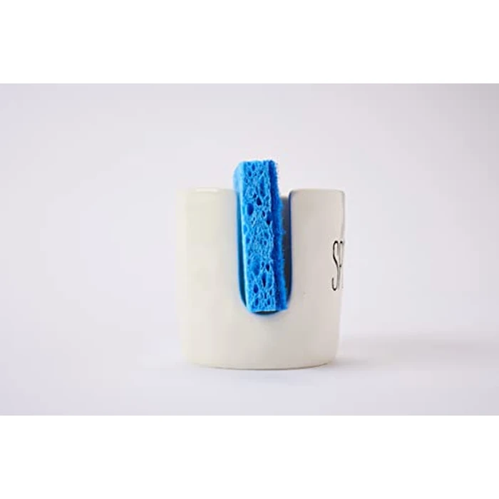Mud Pie Kitchen Dish Sponge Holder Caddy, Off White by Mud Pie - Image 4