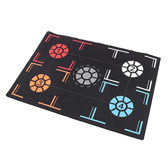 Basketball Training Mat,Non Slip Rubber Dribble Control Footstep Mat Sports Auxiliary Props Player Equipment by Dilwe - Image 2