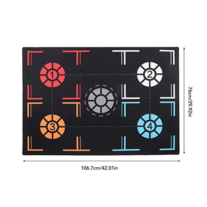 Basketball Training Mat,Non Slip Rubber Dribble Control Footstep Mat Sports Auxiliary Props Player Equipment by Dilwe - Image 7