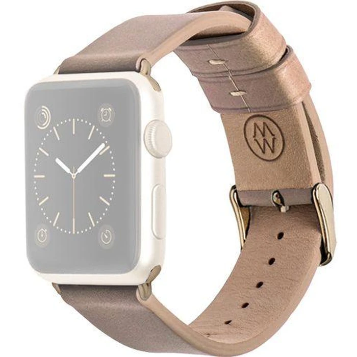 Monowear 38mm Apple Watch Leather Strap - Beige by Monowear - Refurbished - Excellent condition