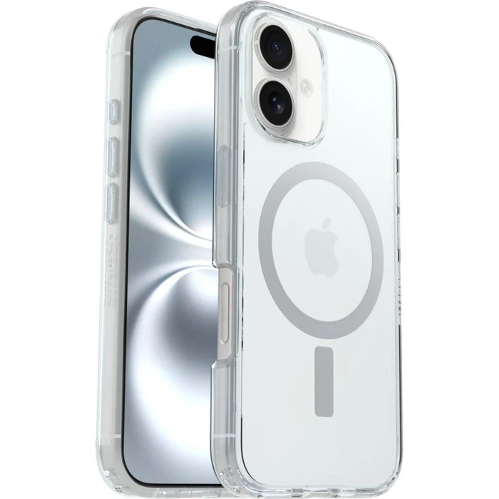 OtterBox Symmetry Series Clear Phone Case with MagSafe for iPhone 16 - Clear by OtterBox - Refurbished - Premium condition