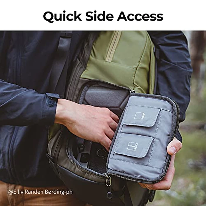 K&F CONCEPT Camera Backpack, Camera Bags for Photographers Large Capacity Camera Case with Raincover,15-15.6 Inch Laptop Compartment Compatible for Canon/Nikon/Sony/DJI Mavic Drone(Backpack 20L) by K&F CONCEPT - Image 4