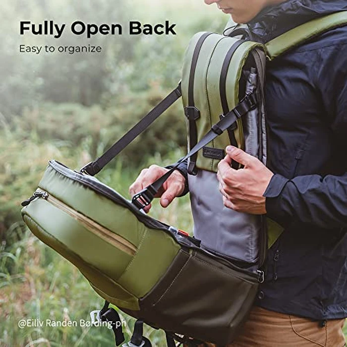 K&F CONCEPT Camera Backpack, Camera Bags for Photographers Large Capacity Camera Case with Raincover,15-15.6 Inch Laptop Compartment Compatible for Canon/Nikon/Sony/DJI Mavic Drone(Backpack 20L) by K&F CONCEPT - Image 5