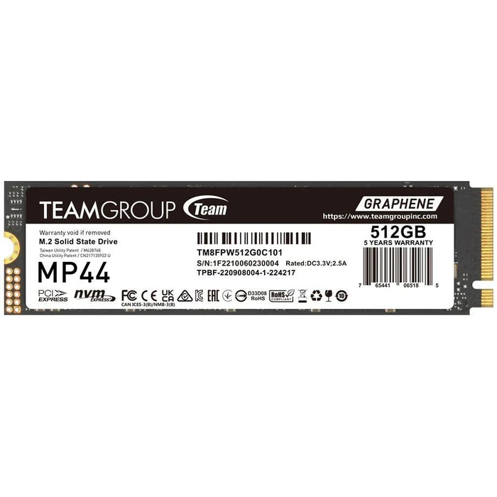 Team Group Elite MP44 M.2 PCIe 4.0 SSD - 2TB - Black by Team Group - Refurbished - Excellent condition - US$586.70