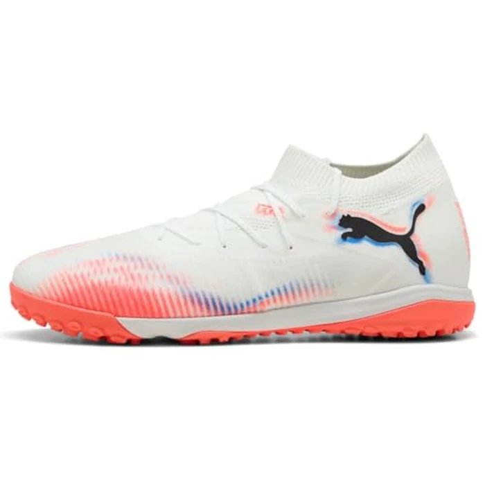 Puma Men's Future Match Turf Trainer Soccer Cleats Sneaker, White-Black-Glowing Red Ah25, 11 by PUMA - Used - Good condition - CA$49.30