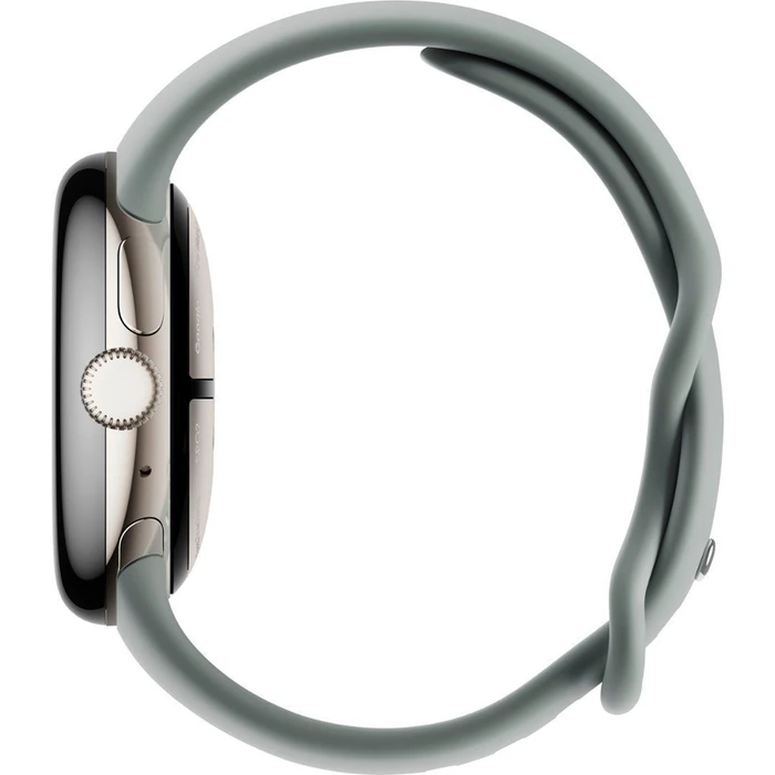 Google Pixel Watch 2 (Bluetooth) - 32GB - 1.2 inch - Champagne Gold Aluminum Case with Hazel Fluoroelastomer Active Band by Google - Image 3