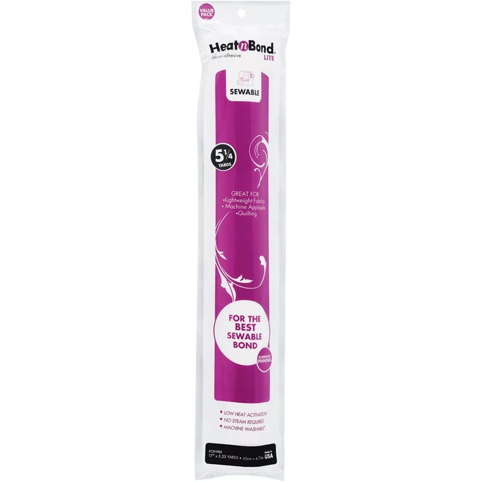 HeatnBond Lite Iron-On Adhesive Value Pack, 17 Inches x 5.25 Yards by HeatnBond - Used - Like New condition - US$9.71