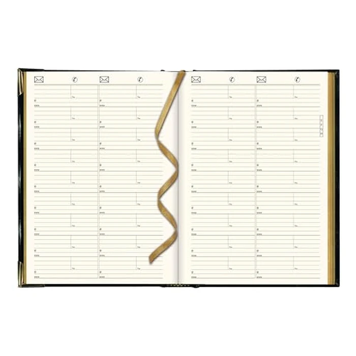 Brownline(R) 2025 Executive Daily Planner, Appointment Book, 12 Months, January to December, Sewn Binding, 10.75" x 7.75", Black, Trilingual (CBE514-25) by Brownline - Image 4