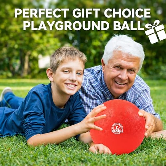 8.5 Inch Kickball Set, Dodgeballs 6 Pack,12 Pack,Playground Balls for Kids&Adults, Bouncy Balls Includes Pump and Storage Bag, Handball for Outdoor & Indoor Games, Boys and Girls Gift with Gift Box by COAMZPARTY - Image 7