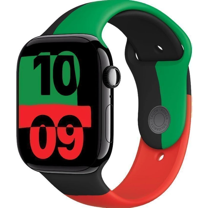 Apple Watch Series 10 (Cellular + GPS) - 64GB - 46mm - Jet Black Aluminum Case with Black Unity Rubber Sport Band - One Size by Apple - Image 2
