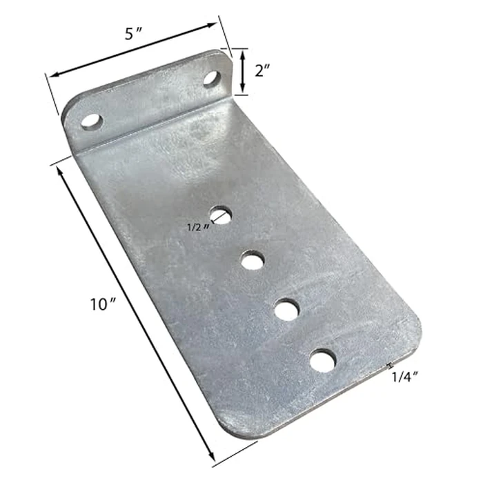A.A 8 Pack 10" Galvanized L-Type Boat Trailer Bunk Bracket, Heavy Duty (8 Pack) by A.A - Image 2