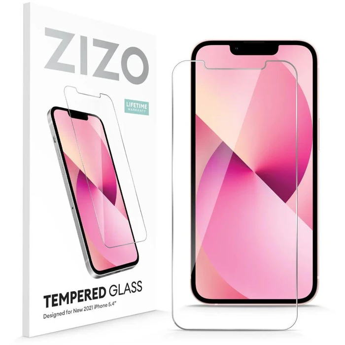 ZIZO Tempered Glass Screen Protector for iPhone 13 mini - Transparent - Brand New by ZIZO - Refurbished - Brand New condition - US$8.28