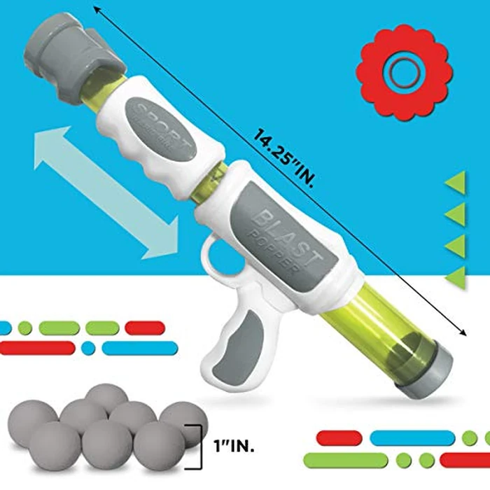 Discovery Hungry T-Rex Feeding Game, Carnival Style Shooting Target Competition for Kids, 8 Indoor Safe Foam Balls with Air Launcher, Electronic LCD Screen with Lever Tongue, Great for Ages 6 & Up by Discovery - Image 3