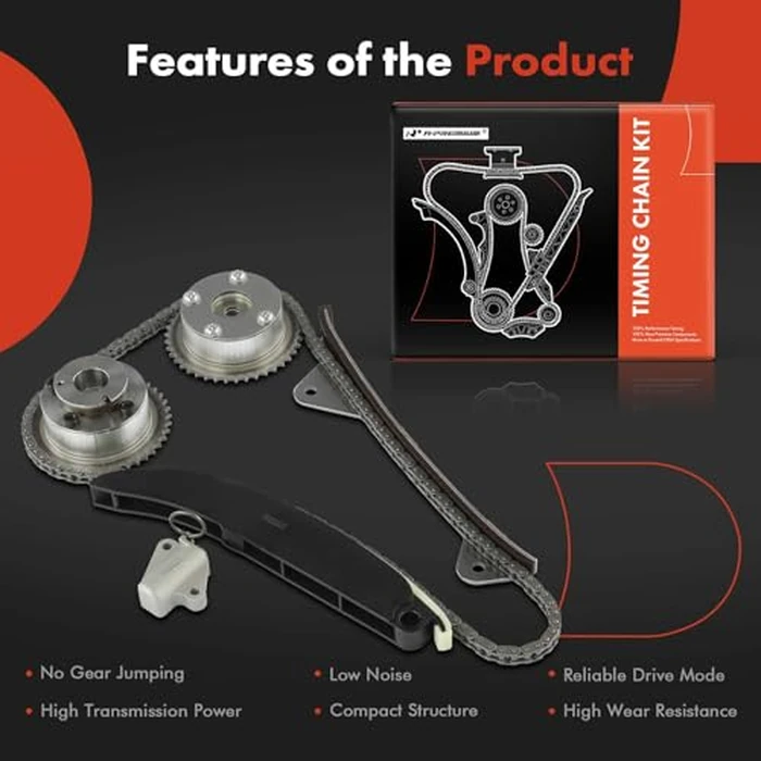 A-Premium Engine Timing Chain Kit W/Sprocket & Tensioner & Guide Compatible with Kia Forte 2014-2016, Forte5 2014-2016 & Hyundai Tucson 2014-2015 - DOHC L4 2.0L by A-premium - Image 7