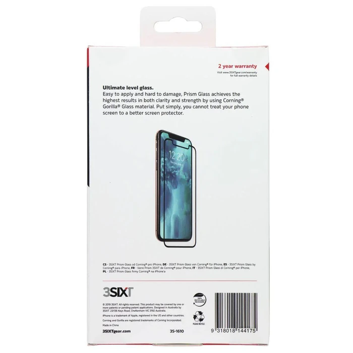 3SIXT Prism Glass Screen Protector for Apple iPhone 11 Pro Max - Clear by 3SIXT - Image 2