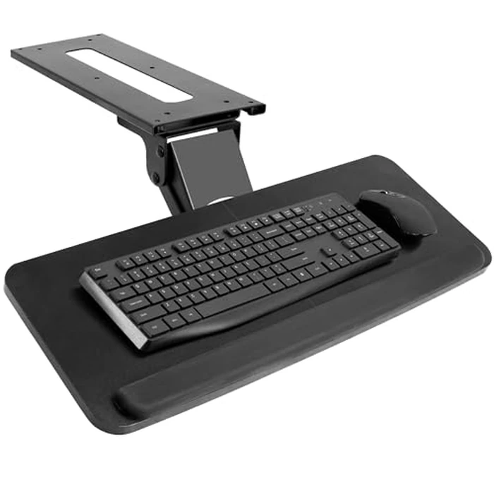 VIVO Adjustable Computer Keyboard & Mouse Platform Tray Ergonomic Under Table Desk Mount Drawer Underdesk Shelf (MOUNT-KB03B) by VIVO - Used - Very Good condition - US$50.20