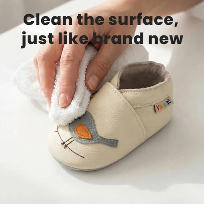 YALION Baby Moccasins - Soft Toddler Walking Shoes for Boys & Girls, Non-Slip Infant Slippers for First Steps (12-18 Months, White line Bird) by YALION - Image 6