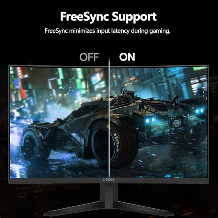 Z-Edge 27 inch Curved Gaming Monitor, FHD 1080P 300Hz 280Hz 240Hz Curved Monitor 1500R Computer Monitor, MPRT 1ms Monitor, FreeSync, Low Blue Light,16.7M Colors, UG27S 2X DP and 2X HDMI by Z Z-EDGE - Image 6