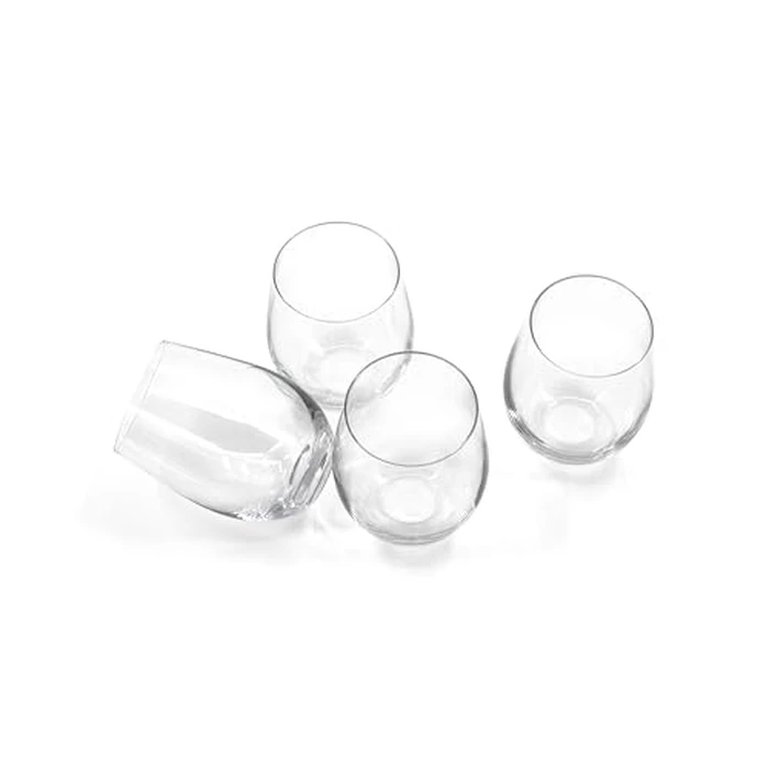 Pfaltzgraff - Wine Glasses, 100% Lead-Free Crystal, Stemless Glasses, Perfect Kitchen Essentials (18.2 fl oz, 4-Pack) by Pfaltzgraff - Image 2