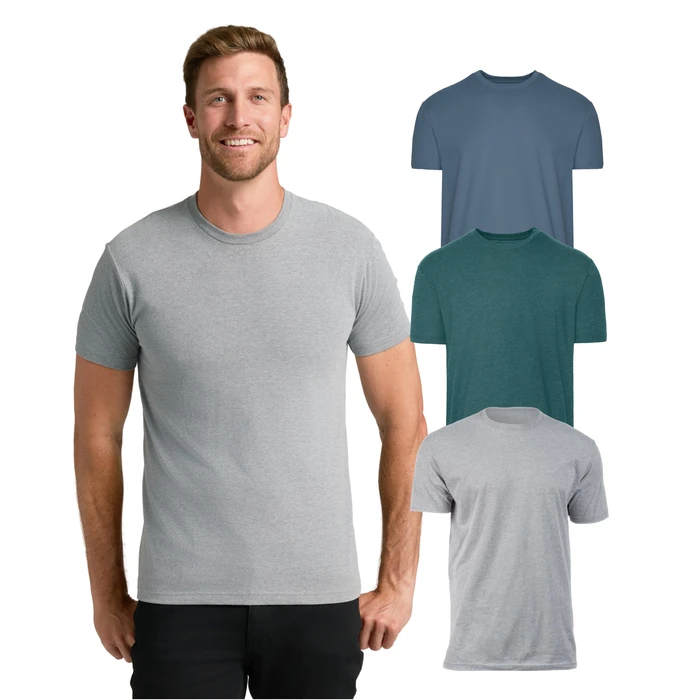 True Classic Mens T-Shirts - Short Sleeve Crew Neck T Shirts for Man, Cotton Blend Plain Novelty Men's T-Shirts, Pack of 3, Variety, L by True Classic - Used - Like New condition - US$66.49