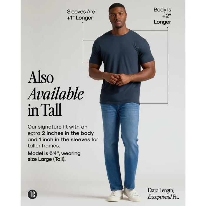 True Classic Mens T-Shirts - Short Sleeve Crew Neck T Shirts for Man, Cotton Blend Plain Novelty Men's T-Shirts, Pack of 3, Variety, L by True Classic - Image 6