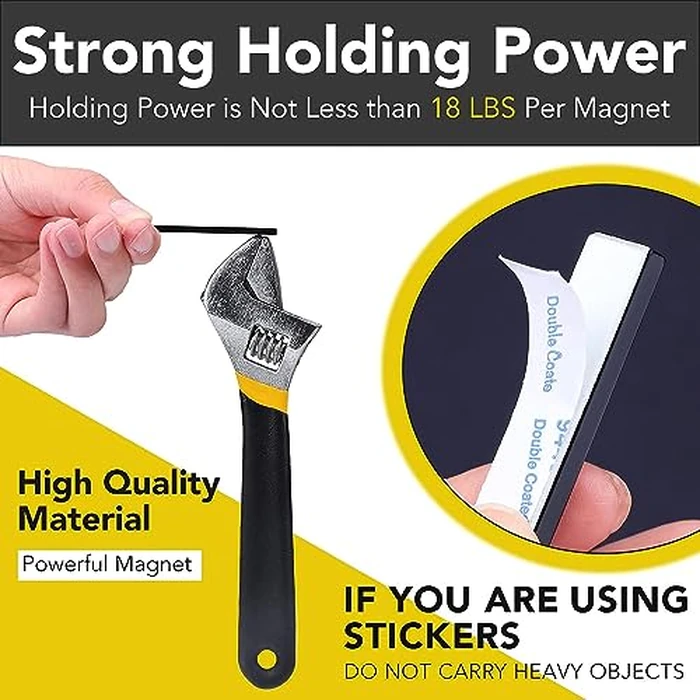 LOVIMAG Strong Bar Magnets, Waterproof Strong Neodymium Magnets with Epoxy Coating and Double- Sided Adhesive for Shower Door,Fridge, Scientific,Office Etc, 60 x 10 x 3 mm, Pack of 24 by LOVIMAG - Image 4