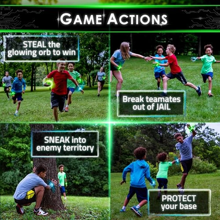 Redux: The Original Glow in The Dark Capture The Flag Game | Ages 8+ | Outdoor Games for Kids and Teens | Glow in the Dark Games | Sports Gifts for Boys | Alternative to Laser Tag Guns & Flag Football by Starlux Games - Image 2