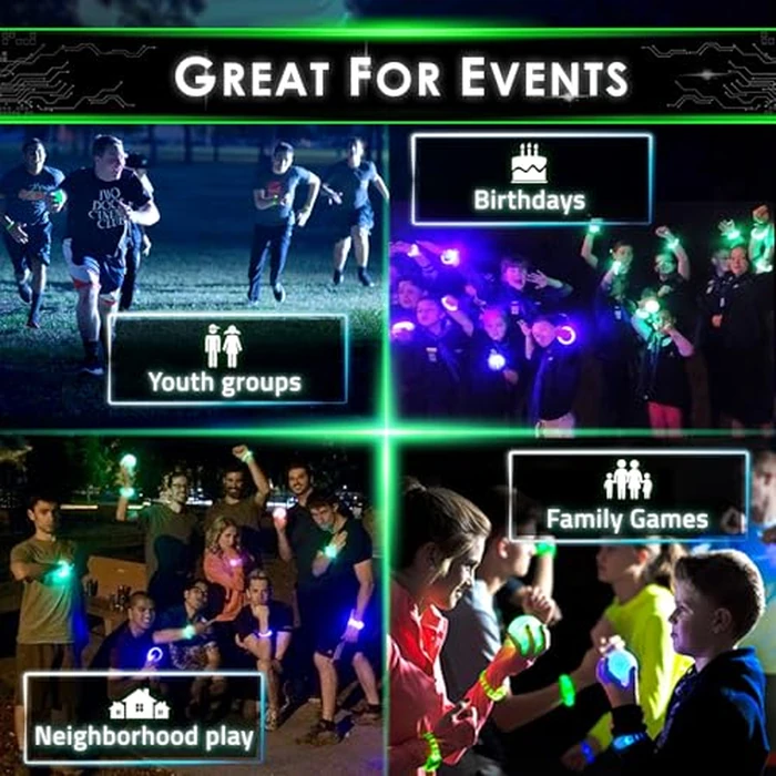 Redux: The Original Glow in The Dark Capture The Flag Game | Ages 8+ | Outdoor Games for Kids and Teens | Glow in the Dark Games | Sports Gifts for Boys | Alternative to Laser Tag Guns & Flag Football by Starlux Games - Image 5