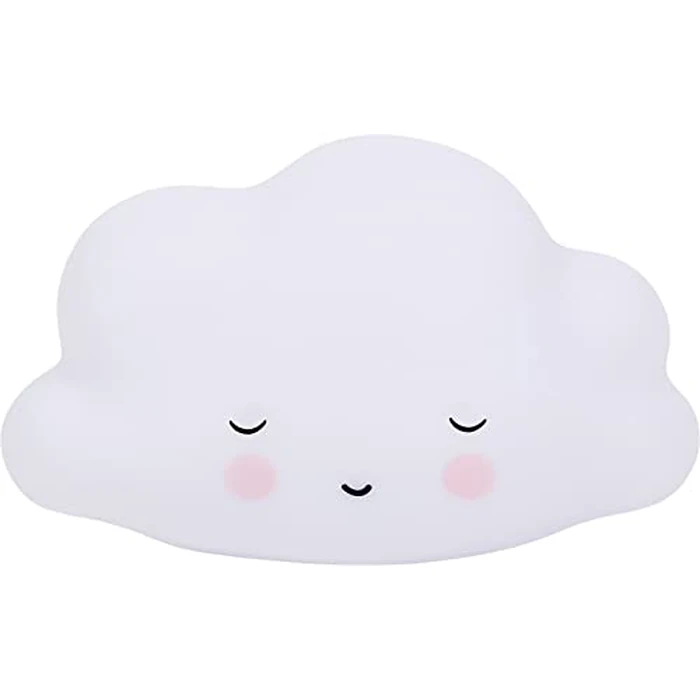 Little Lovely - Little Light Sleeping Cloud - Wireless Night Lamp - LED - 3 Settings - 15 Minute Timer Function - Eco-Friendly - BPA Phthalate Free - for Babies and Toddlers - LL-LLSCWHI70 by A LITTLE LOVELY COMPANY - Used - Acceptable condition - CA$16.53
