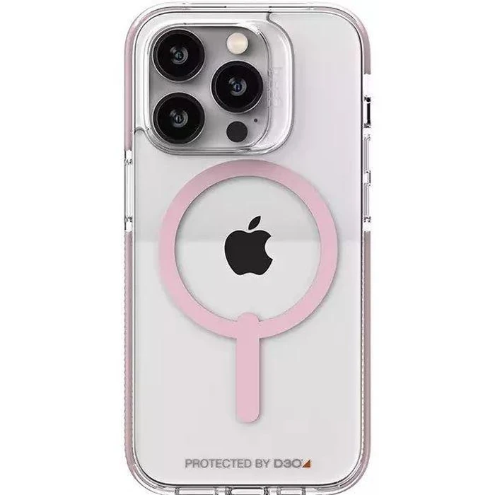 Zagg Gear4 Piccadilly Snap Phone Case for iPhone 14 Pro - Pink/Clear by Zagg - Refurbished - Premium condition