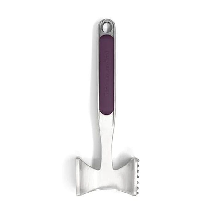 KitchenAid - Gourmet Meat Tenderizer - Multi Sided for Pounding Meats, Nuts & Shellfish, Hang Hole for Easy Storage (Beetroot) by KitchenAid - Used - Like New condition