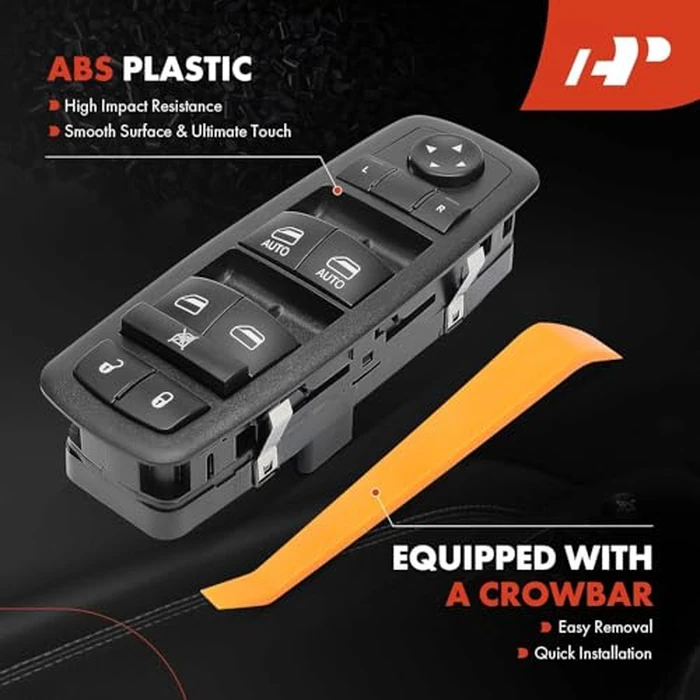 A-Premium 3+9 PINS Master Power Window Switch Compatible with Ram 1500 2500 3500 2013-2015, C/V & Dodge Grand Caravan 2012-2020 & Chrysler Town & Country 2012-2016, Replace# 68110866AA by A-premium - Image 5