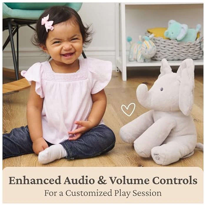 GUND Baby Animated Flappy the Elephant Plush, Singing Stuffed Animal Baby Toy for Ages 0 and Up, Gray, 12" by GUND - Image 6