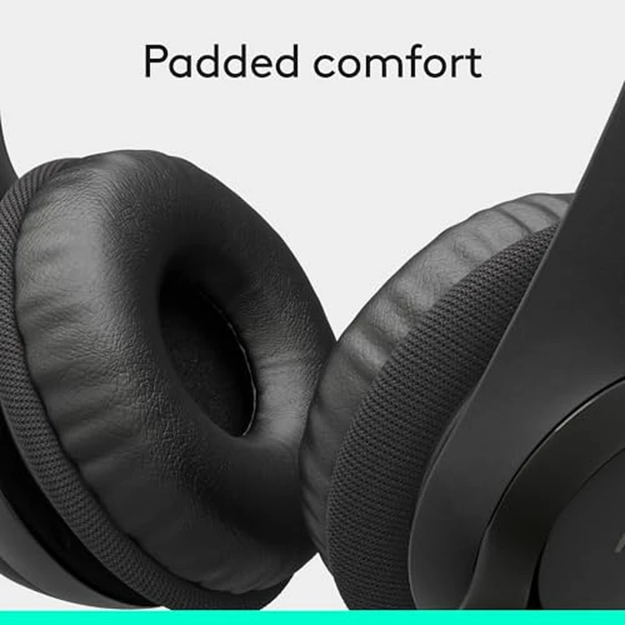 Logitech H390 Wired Headset for PC/Laptop, Stereo Headphones with Noise Cancelling Microphone, USB-A, in-Line Controls, Works with Chromebook - Black, 1 Pack by Logitech - Image 8