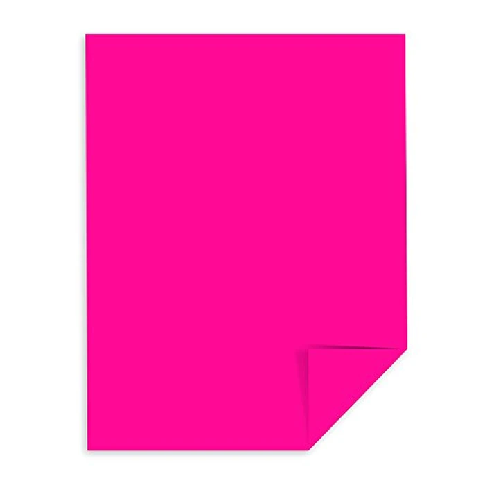 Neenah 22681 Astrobrights Premium Color Paper, 24-Pound, 8.5 x 11-Inch, 500 Sheets, Fireball Fuchsia by Astrobrights - Image 2