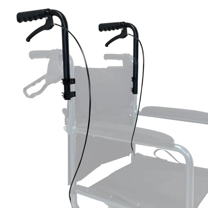 Sapbontchi Wheelchair Handle Extenders, (400lbs Weight Capacity) Adjustable Wheel Chair Accessories Adults - Stroller Handle Extender, Extension for Wheelchair, Rallator & Stroller (with Brake) by Sapbontchi - Used - Like New condition