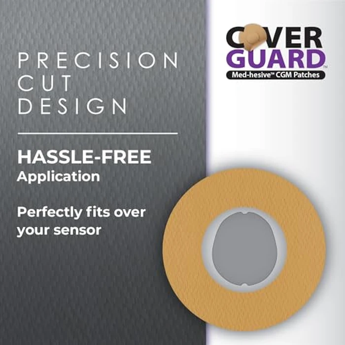 CoverGuard CGM Overpatch | Dexcom G7, Stelo | Tan Center-Cut Design| 25-Count | Waterproof Adhesive | Anti-Fray | Easy Application & Removal | Made in USA | Sensor Protection by CoverGuard - Image 6