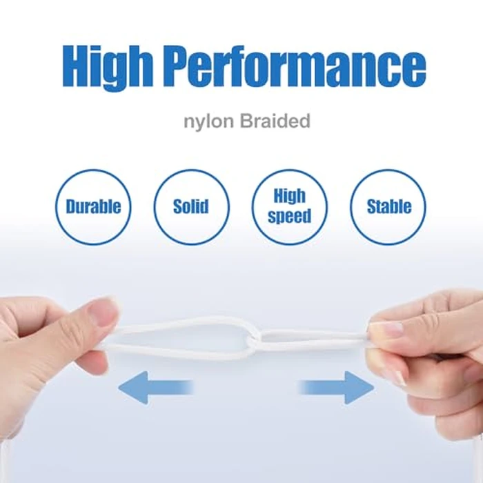 USB C to C Charging Cable 10ft, 60W Fast Type C to C Charger Cord Long for Apple iPhone 17 Pro Max/17 Air/16 Pro Max/15 Plus, MacBook Pro 2021/2020/2019,iPad 12.9/11 inch/Mini/Air 5/4,Samsung Galaxy by Qalirvis - Image 4