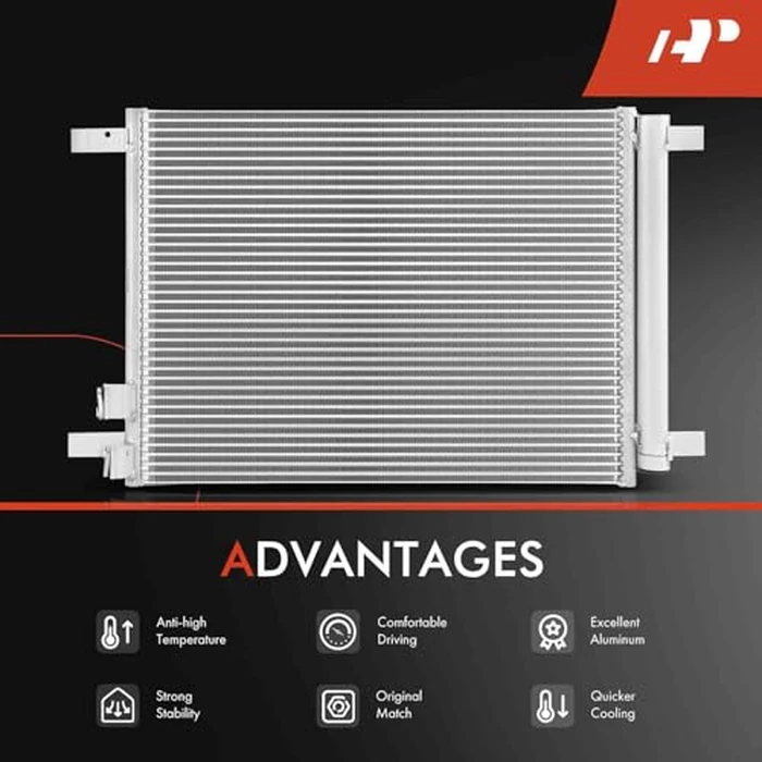 A-Premium Air Conditioning A/C Condenser Compatible with Volkswagen Jetta Arteon 2019-2021, Tiguan 2018-2021, Golf GTI 2015, 1.4L 1.8L 2.0L, Replace# 5Q0816411AB by A-premium - Image 5