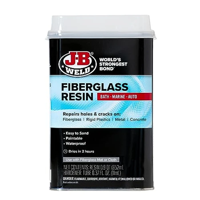 J-B Weld Fiberglass Resin - Quart - Bath, Marine & Auto by J-B Weld - Used - Like New condition - US$26.58