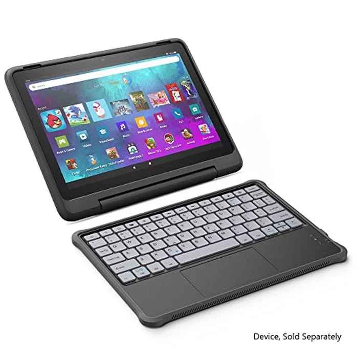 Made For Amazon Kids Bluetooth Keyboard, for 10” Fire Kids Pro and 10” Fire Kids Tablets | Black by FINTIE - Image 2