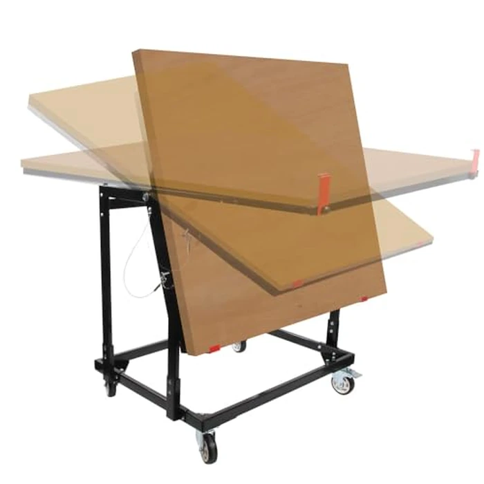 O'SKOOL Drywall Cart, Foldable Tilting Panel Handler Cart with Rubber Swivel Casters, Shop Stand for Plywood,WA05 by O'SKOOL - Image 1