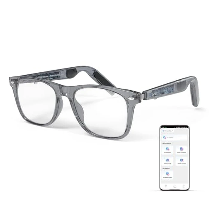GetD AI Glasses for Men & Women, Smart Glass Powered by ChatGPT, AI Real-time Translation with 145 Languages, 11H Music Play, Bluetooth Glasses with Anti-Blue Light Lens for Daily Use, Travel by GetD - Used - Like New condition - US$40.09
