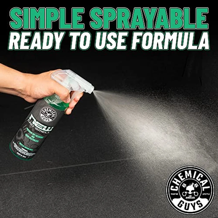 Chemical Guys New Car Smell Air Freshener and Premium Odor Eliminator Refreshes & Neutralizes Odors, Great Car Fresheners for Trucks, SUVs, RVs, and More - 16 oz by Chemical Guys - Image 2