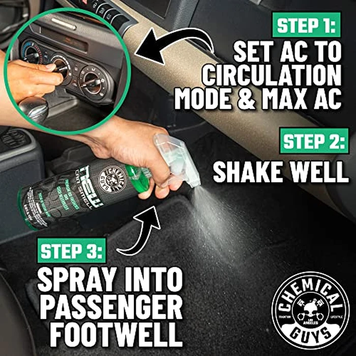 Chemical Guys New Car Smell Air Freshener and Premium Odor Eliminator Refreshes & Neutralizes Odors, Great Car Fresheners for Trucks, SUVs, RVs, and More - 16 oz by Chemical Guys - Image 3