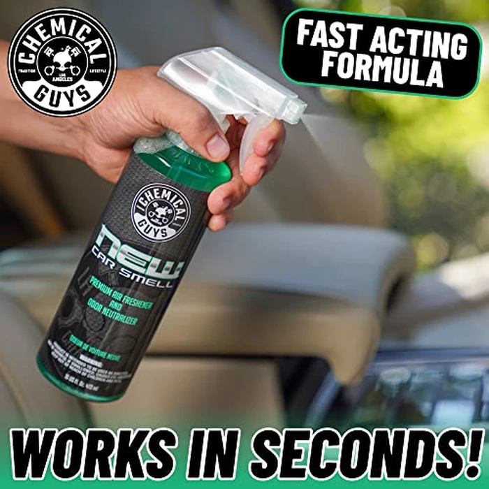 Chemical Guys New Car Smell Air Freshener and Premium Odor Eliminator Refreshes & Neutralizes Odors, Great Car Fresheners for Trucks, SUVs, RVs, and More - 16 oz by Chemical Guys - Image 7