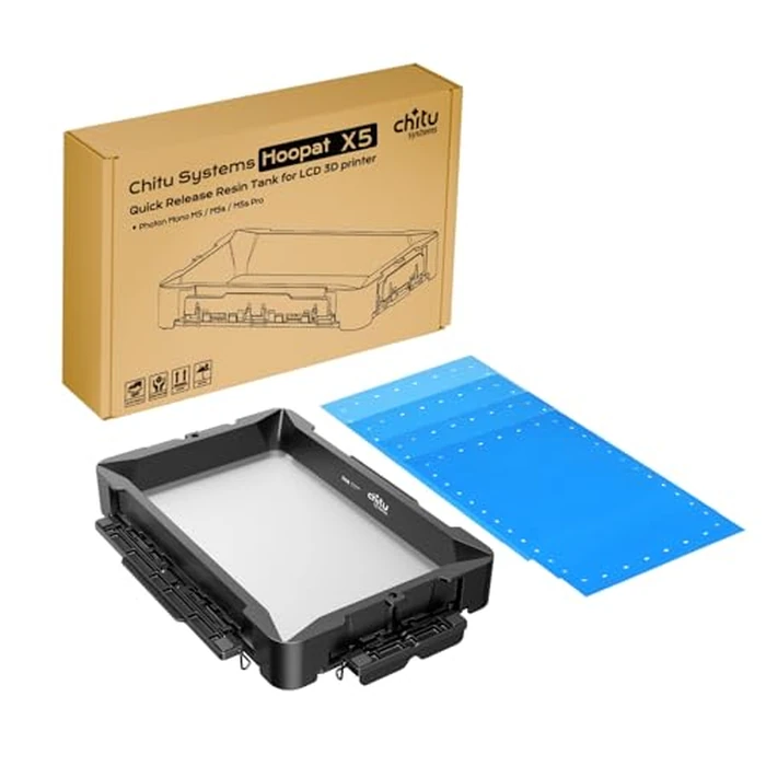 Chitu Systems Hoopat X5 Quick Release Resin Tank for Anycubic Photon M5s /Photon M5/Photon M5 Pro 3D Printers with 3 Pcs Pre-Hole ACF Release Film,Resin Vat Swap in 1min for Easy Printing by chitu systems - Used - Very Good condition - CA$76.63