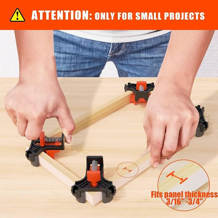 Wetols Corner Clamp for Woodworking (4Pieces) - Orange by Wetols - Image 3